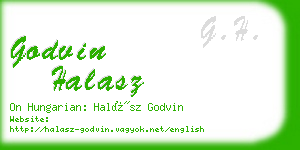 godvin halasz business card
